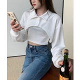 ユニークレイヤード長袖キャミソールSET | by muni:r | 詳細画像17