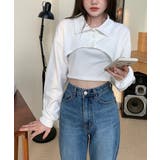 ユニークレイヤード長袖キャミソールSET | by muni:r | 詳細画像18