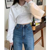 ユニークレイヤード長袖キャミソールSET | by muni:r | 詳細画像20