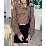 ユニークレイヤード長袖キャミソールSET | by muni:r | 詳細画像26