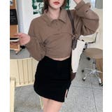 ユニークレイヤード長袖キャミソールSET | by muni:r | 詳細画像35