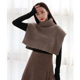 ブラウン | ショールニットネックウォーマー | by muni:r