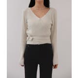 Vネックラップリブカーディガン | by muni:r | 詳細画像10