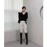 Vネックラップリブカーディガン | by muni:r | 詳細画像12