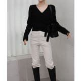 Vネックラップリブカーディガン | by muni:r | 詳細画像18