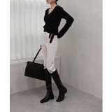 Vネックラップリブカーディガン | by muni:r | 詳細画像19