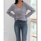 Vネックラップリブカーディガン | by muni:r | 詳細画像21