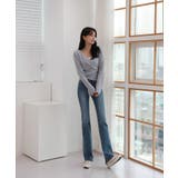 Vネックラップリブカーディガン | by muni:r | 詳細画像22