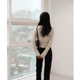 Vネックラップリブカーディガン | by muni:r | 詳細画像5