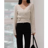 Vネックラップリブカーディガン | by muni:r | 詳細画像6