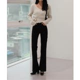 Vネックラップリブカーディガン | by muni:r | 詳細画像7