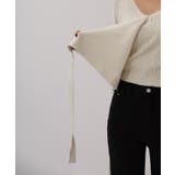 Vネックラップリブカーディガン | by muni:r | 詳細画像9