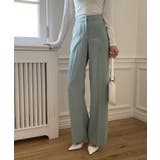 ブルー | 7COLORロングハイウエストスラックス | by muni:r