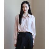 ピンク | シルキーカラーシャツ | by muni:r