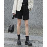 ベルトSETピンタックハーフパンツ | by muni:r | 詳細画像24 