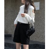 ベルトSETピンタックハーフパンツ | by muni:r | 詳細画像29 