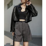 ベルトSETピンタックハーフパンツ | by muni:r | 詳細画像41 