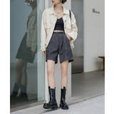 ベルトSETピンタックハーフパンツ | by muni:r | 詳細画像42 