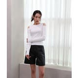 ベルトSETピンタックハーフパンツ | by muni:r | 詳細画像49 