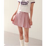 ピンク | トレンドローライズプリーツスカート | by muni:r