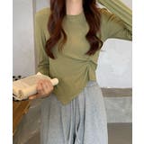 デイリーアンバランスツイストロングTシャツ | by muni:r | 詳細画像15