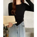 デイリーアンバランスツイストロングTシャツ | by muni:r | 詳細画像5