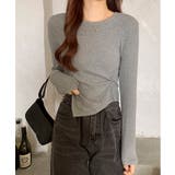 デイリーアンバランスツイストロングTシャツ | by muni:r | 詳細画像8