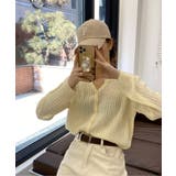 カラーミニケーブルニットカーディガン | by muni:r | 詳細画像12