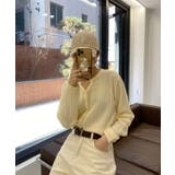 カラーミニケーブルニットカーディガン | by muni:r | 詳細画像15