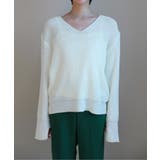 ルーズフィットデイリーVネックニット | by muni:r | 詳細画像23