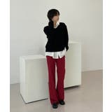 ルーズフィットデイリーVネックニット | by muni:r | 詳細画像36