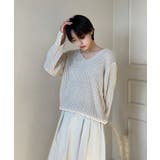 ルーズフィットデイリーVネックニット | by muni:r | 詳細画像50