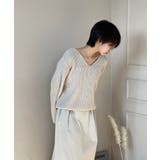 ルーズフィットデイリーVネックニット | by muni:r | 詳細画像55