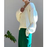 ルーズフィットデイリーVネックニット | by muni:r | 詳細画像6