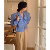 ビッグカラースプリングパフブラウス | by muni:r | 詳細画像16 