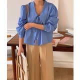 ビッグカラースプリングパフブラウス | by muni:r | 詳細画像22 