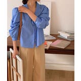 ビッグカラースプリングパフブラウス | by muni:r | 詳細画像23 