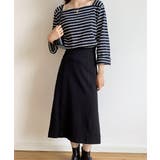 ベーシックスクエアボーダーTシャツ | by muni:r | 詳細画像11