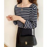 ベーシックスクエアボーダーTシャツ | by muni:r | 詳細画像13