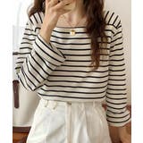 ベーシックスクエアボーダーTシャツ | by muni:r | 詳細画像2