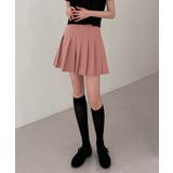 ピンク | 10 COLOR 裏地付きテニススカート | by muni:r