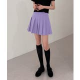 パープル | 10 COLOR 裏地付きテニススカート | by muni:r