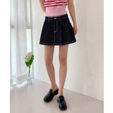 ダークブルー | インディゴプリーツデニムスカート | by muni:r