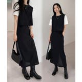 ブラック | クラシックキャミソール+ロングスカートセットアップ | by muni:r