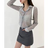 トレンドシースルーショートシャツ | by muni:r | 詳細画像10 