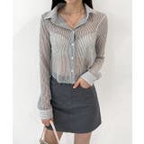 トレンドシースルーショートシャツ | by muni:r | 詳細画像15 