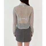 トレンドシースルーショートシャツ | by muni:r | 詳細画像19 