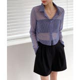 トレンドシースルーショートシャツ | by muni:r | 詳細画像28 