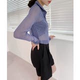 トレンドシースルーショートシャツ | by muni:r | 詳細画像29 