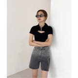 グラデーションウォッシングデニムショーツ | by muni:r | 詳細画像29 